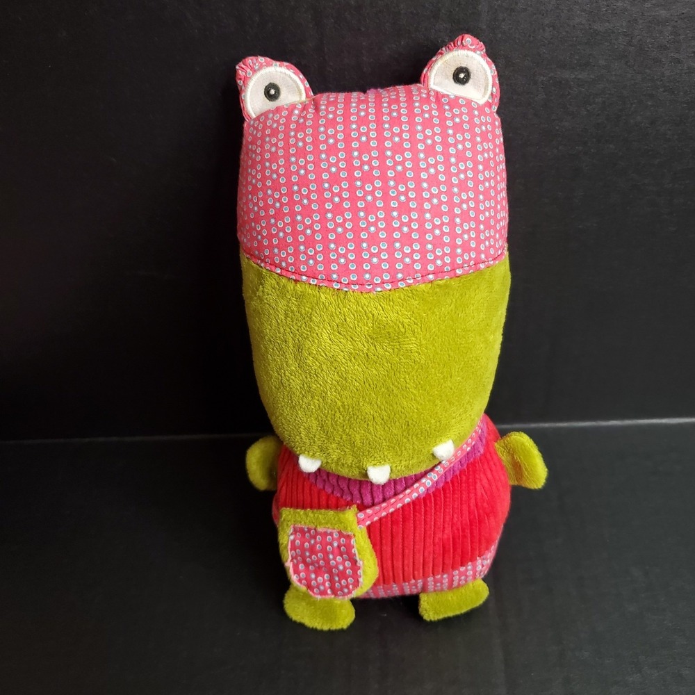 Ze Super Zeros Zoco the Crocodile Red Green Plush 9.5" Stuffed Animal - NO CAPE